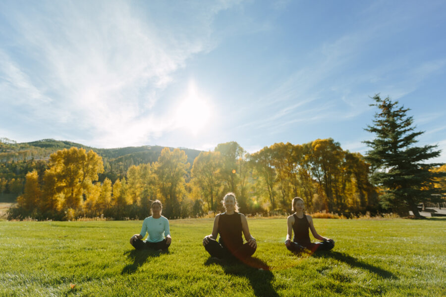 meditation outside during your wellness retreat will make you feel calm